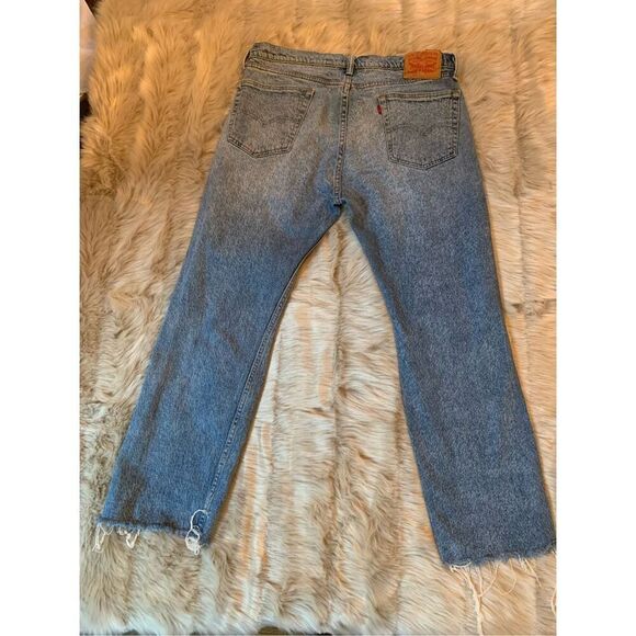 Levi's 505 Jeans Distressed Light Wash 34 - Picture 2 of 7